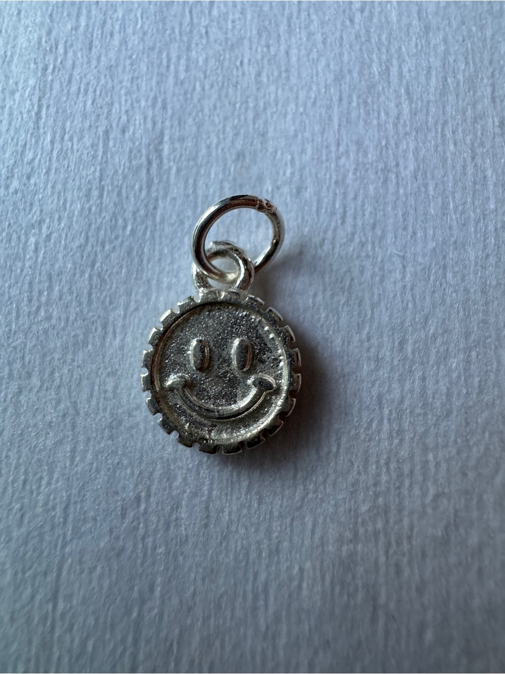 Sterling Silver 925 Smiley Face Charm